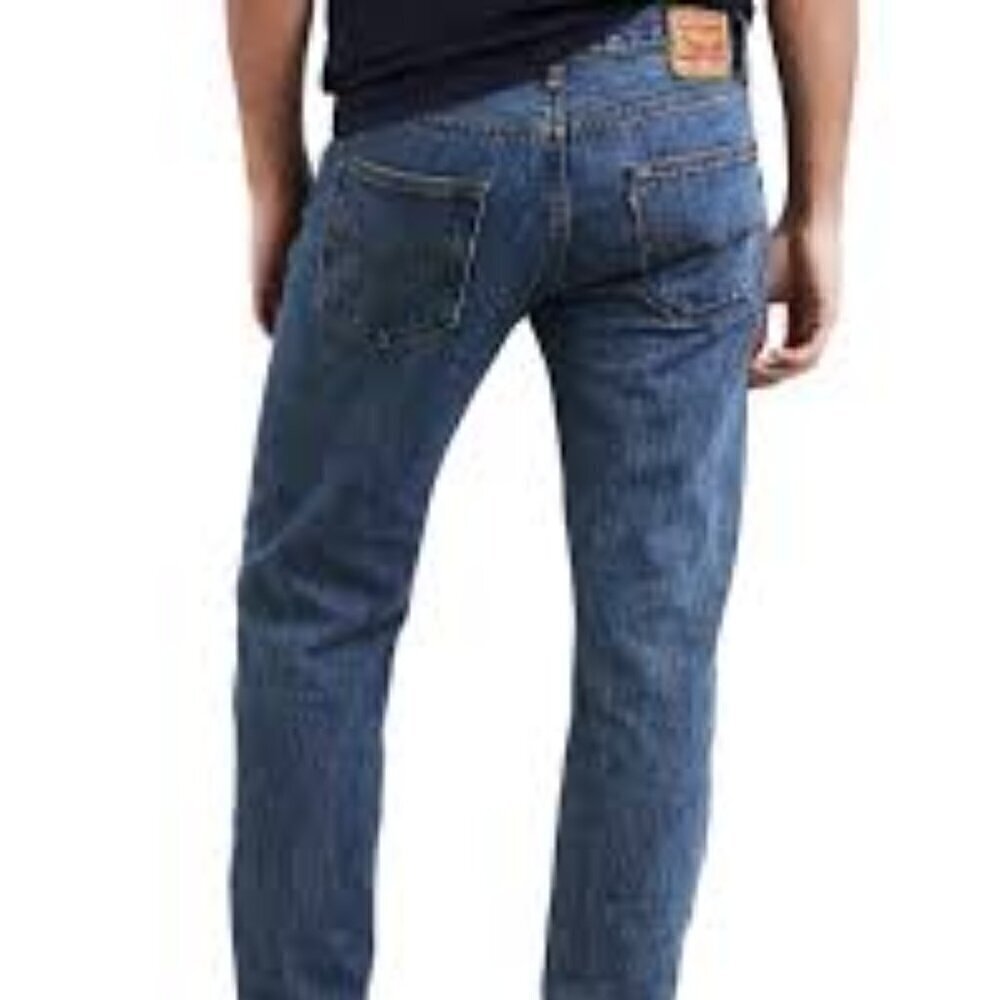 Levi's 501 Original Fit Button Fly Blue Jeans Mens 38 x 34 Cotton Iconic Rustic